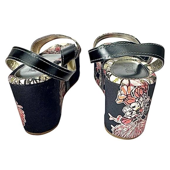 Floral Vintage Wedges for Sale up to 90% Off: Poshmark Save The Queen Vintage Wedge Sandals Women’s Size 8 EU 39 Floral Multicolor 90s